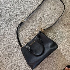 Michael Kors Black Satchel with Structured Design